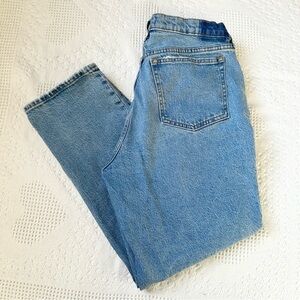 Abercrombie Jeans Womens 30 XS Blue Straight Mid Rise Distressed Extra Short Med